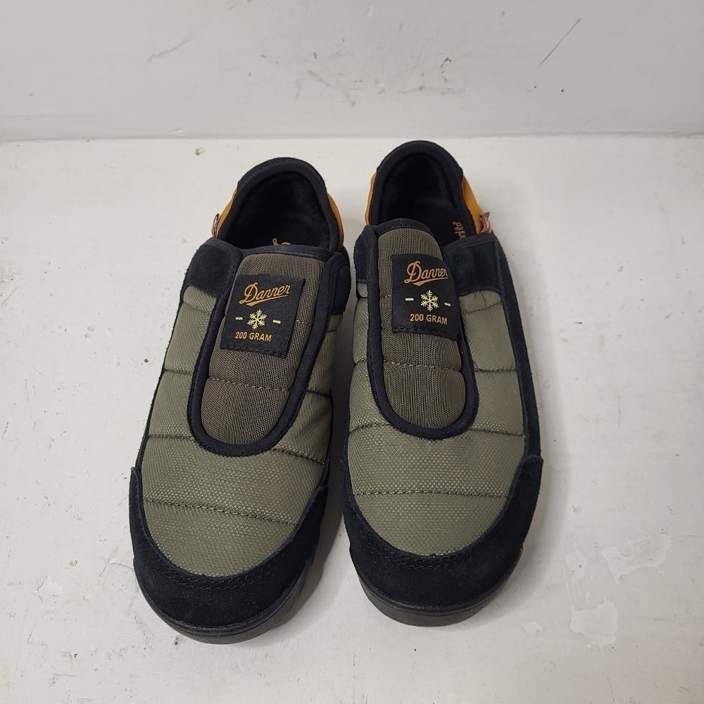 Danner Suede Faux Fur Slip On Comfort Lightweight Jag Loft Shoes Olive Green 7M